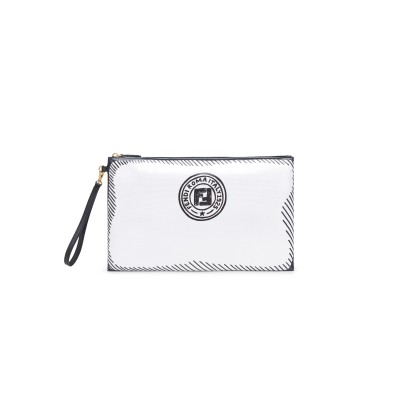 FENDI COATED FABRIC CLUTCH 8N0178ADBSF1C7A (30*20*1cm)